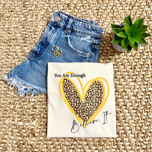 Cheetah Heart - White