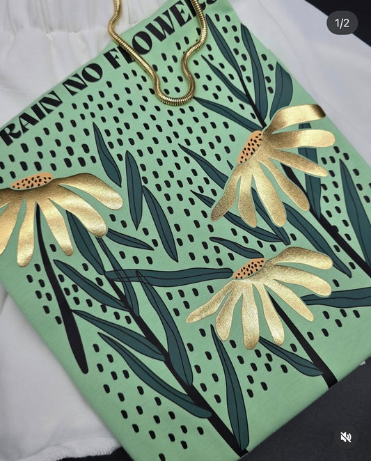 Rain Flowers - Green